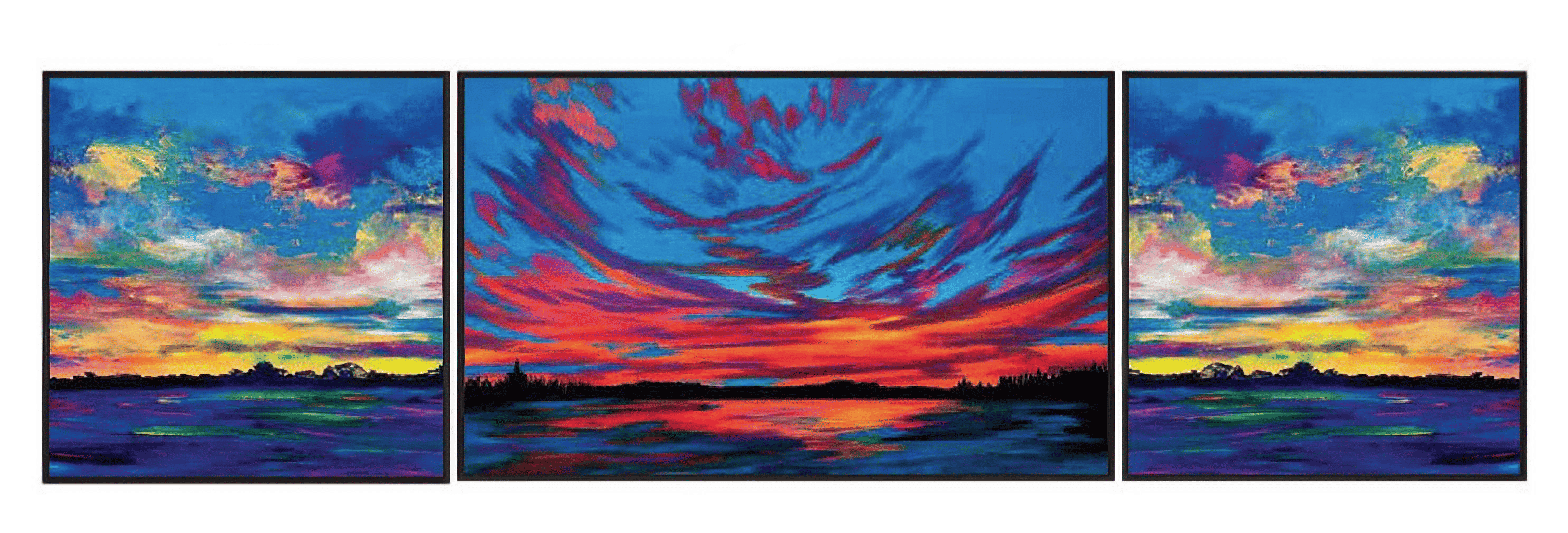 "Summer Sunset No. 1" • "Best of Times" power box art wrap panels • Artist: Kent Estey